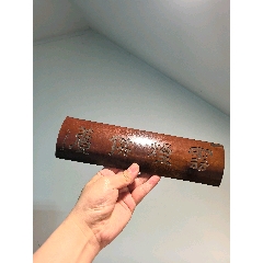 舊藏老竹雕詩(shī)文臂擱鎮(zhèn)紙擺件云煙供養(yǎng)(zc41031544)_蘭馨堂古玩收藏藝術(shù)