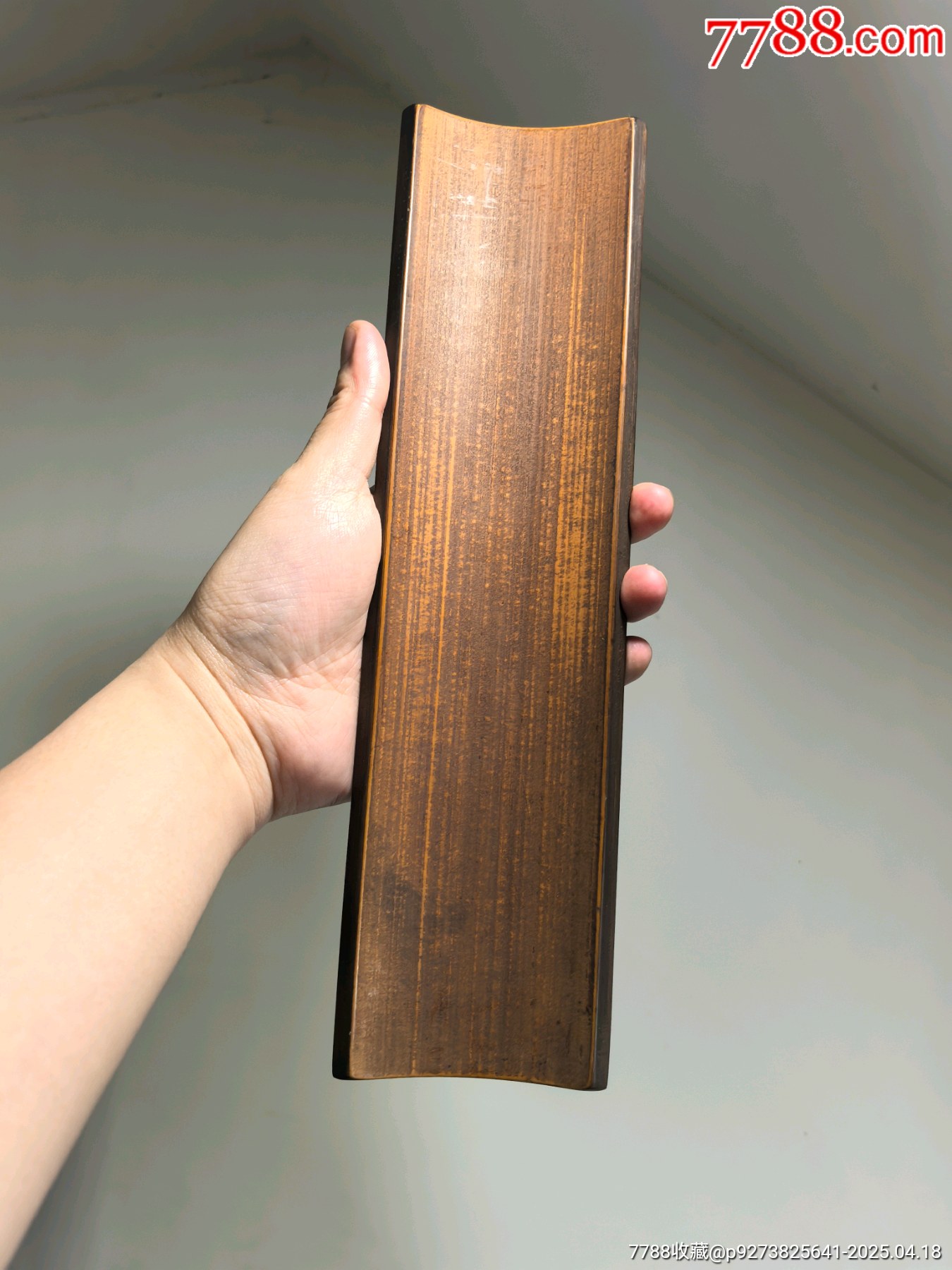 老竹雕詩(shī)文臂擱鎮(zhèn)紙-清供圖_價(jià)格601元【蘭馨堂古玩收藏藝術(shù)】_第2張_