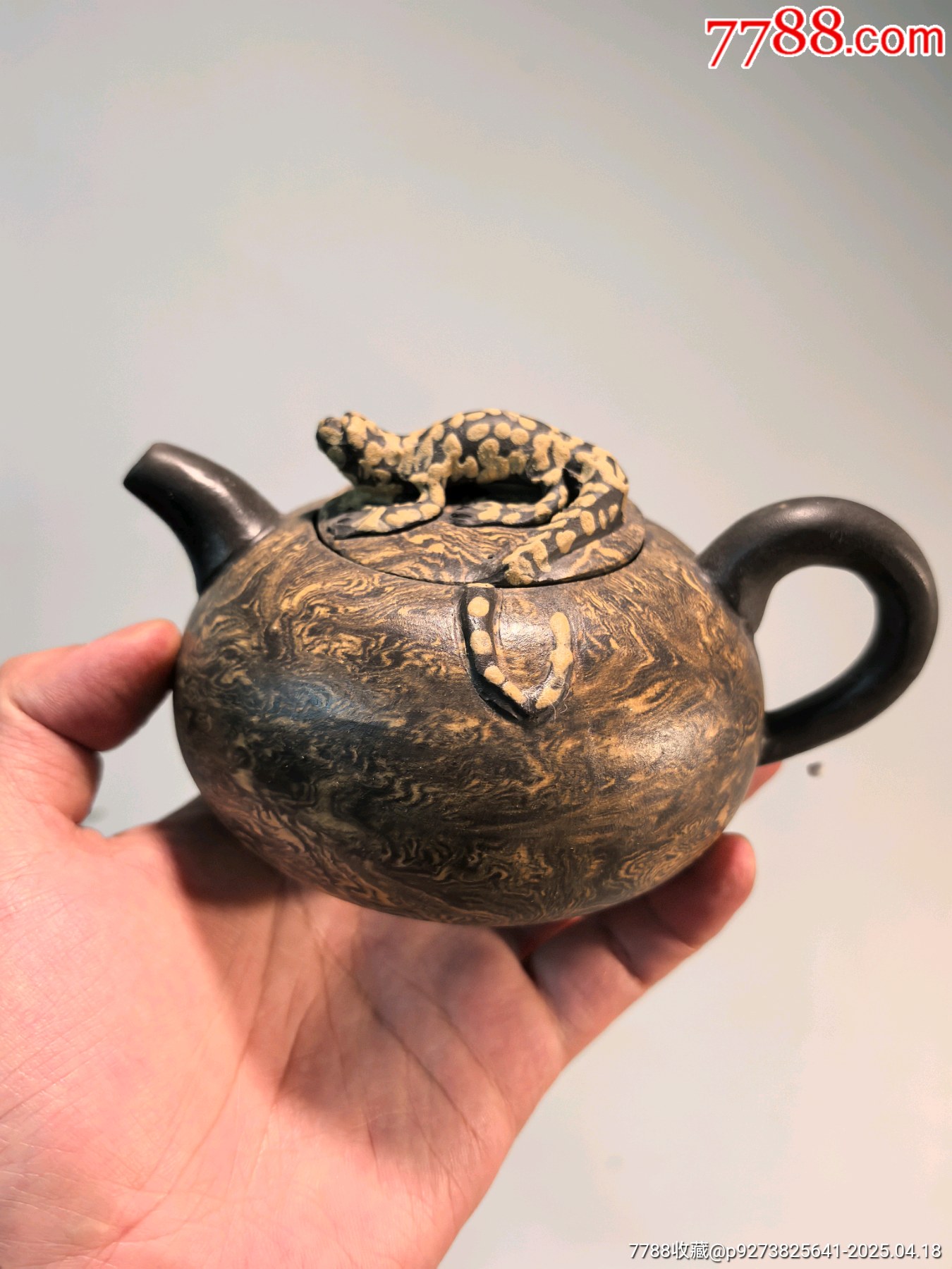 攪泥螭虎紐紫砂壺_價(jià)格61元【蘭馨堂古玩收藏藝術(shù)】_第4張_
