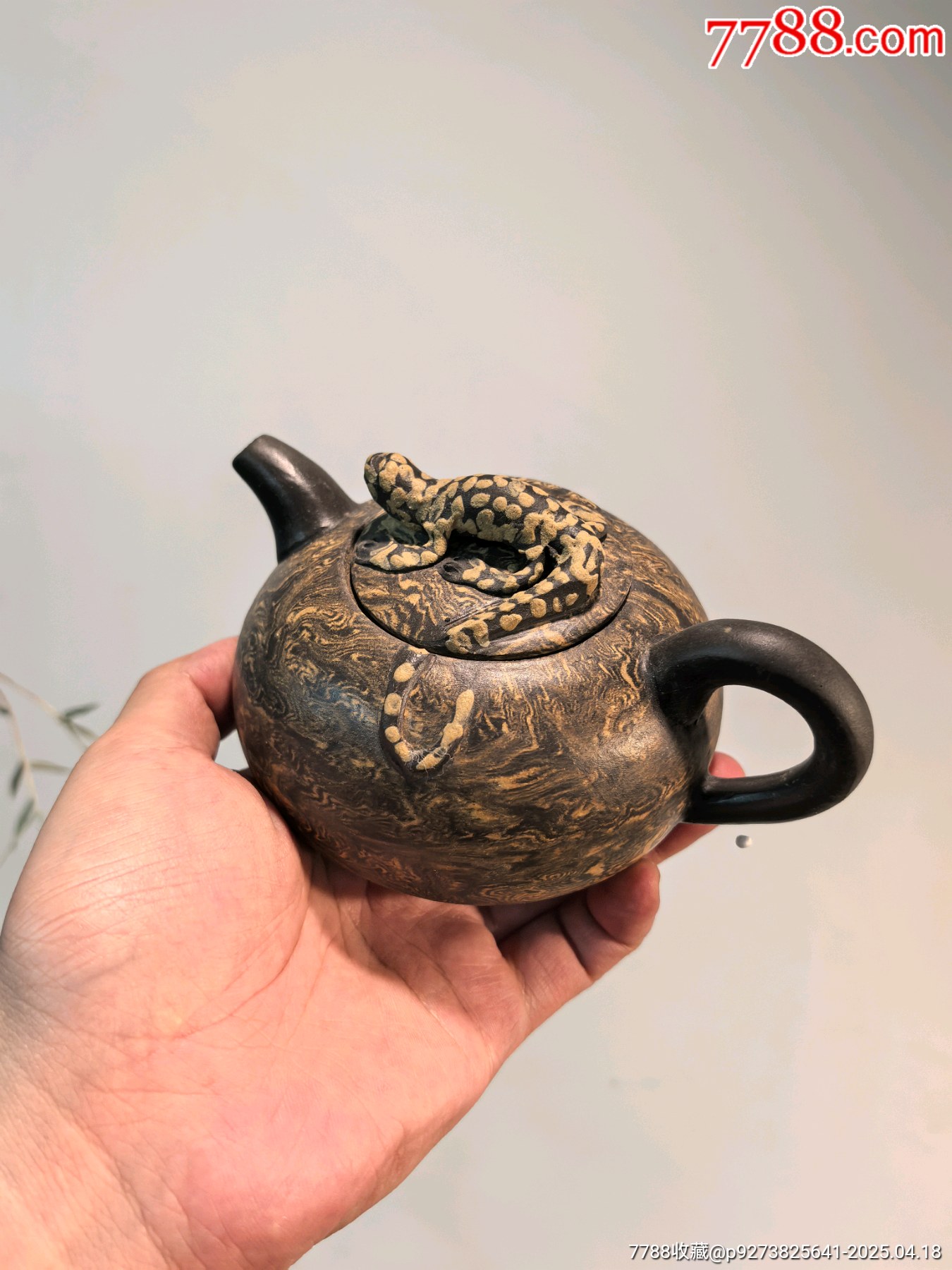 攪泥螭虎紐紫砂壺_價(jià)格61元【蘭馨堂古玩收藏藝術(shù)】_第5張_