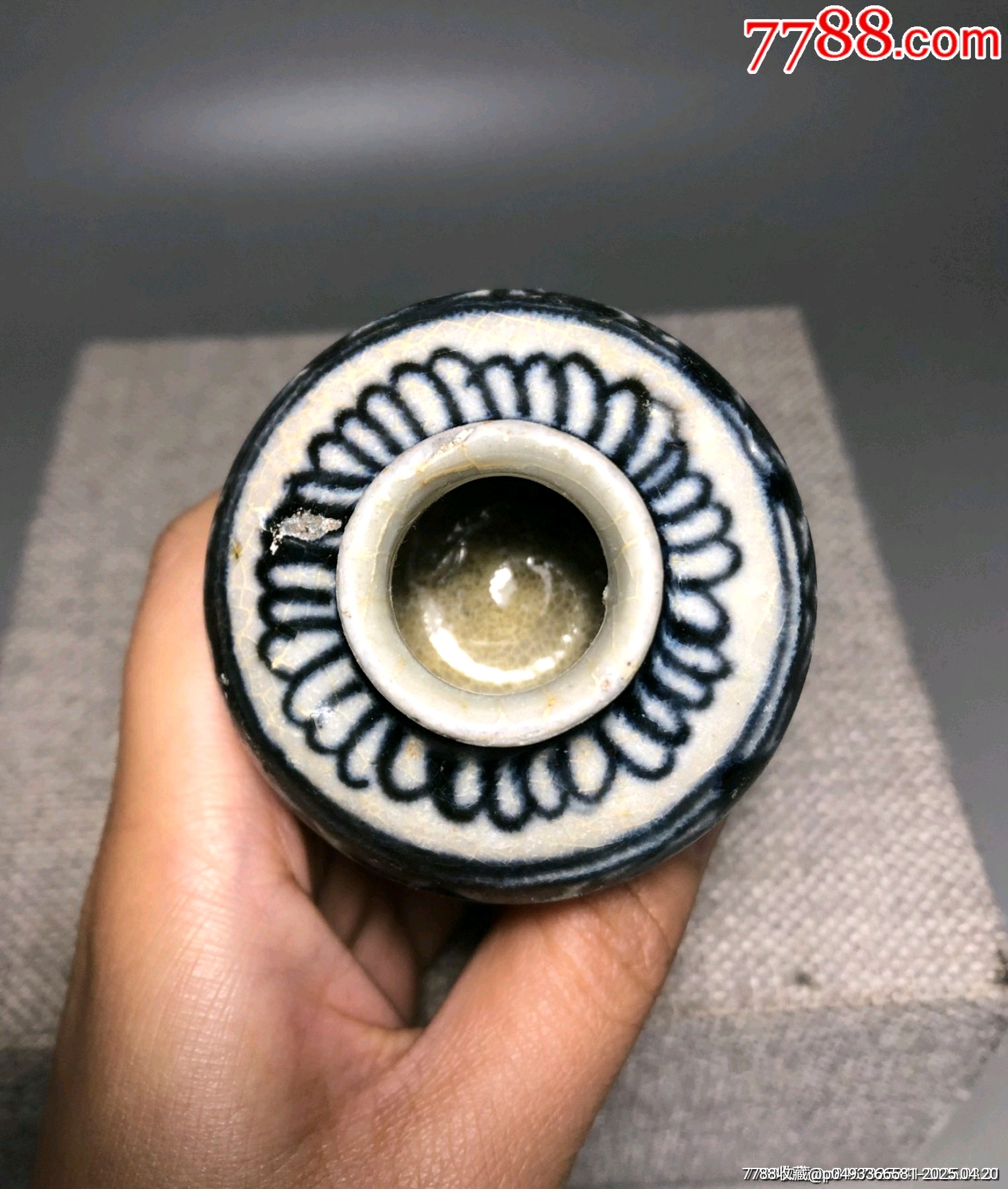 （全品）明早期青花水盂文房器路份高_價格496元_第3張_