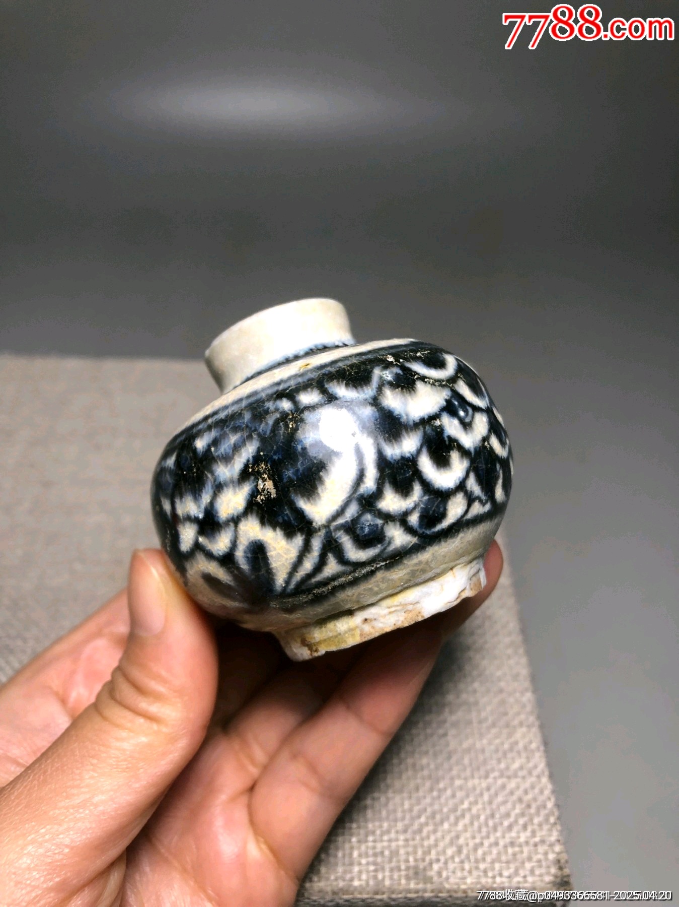 （全品）明早期青花水盂文房器路份高_價格496元_第5張_