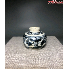 （全品）明早期青花水盂文房器路份高(zc41045276)
