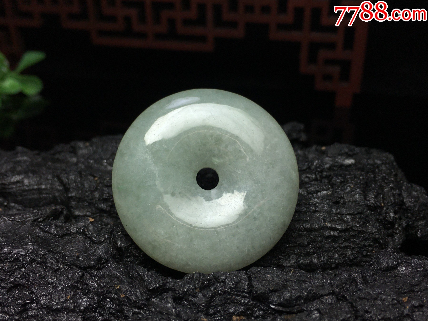 XA02天然翡翠A貨淡綠平安扣吊墜吊墜_價格1元_第2張_