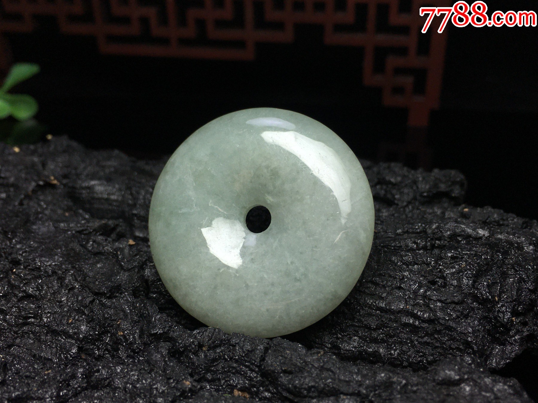 XA02天然翡翠A貨淡綠平安扣吊墜吊墜_價格1元_第3張_