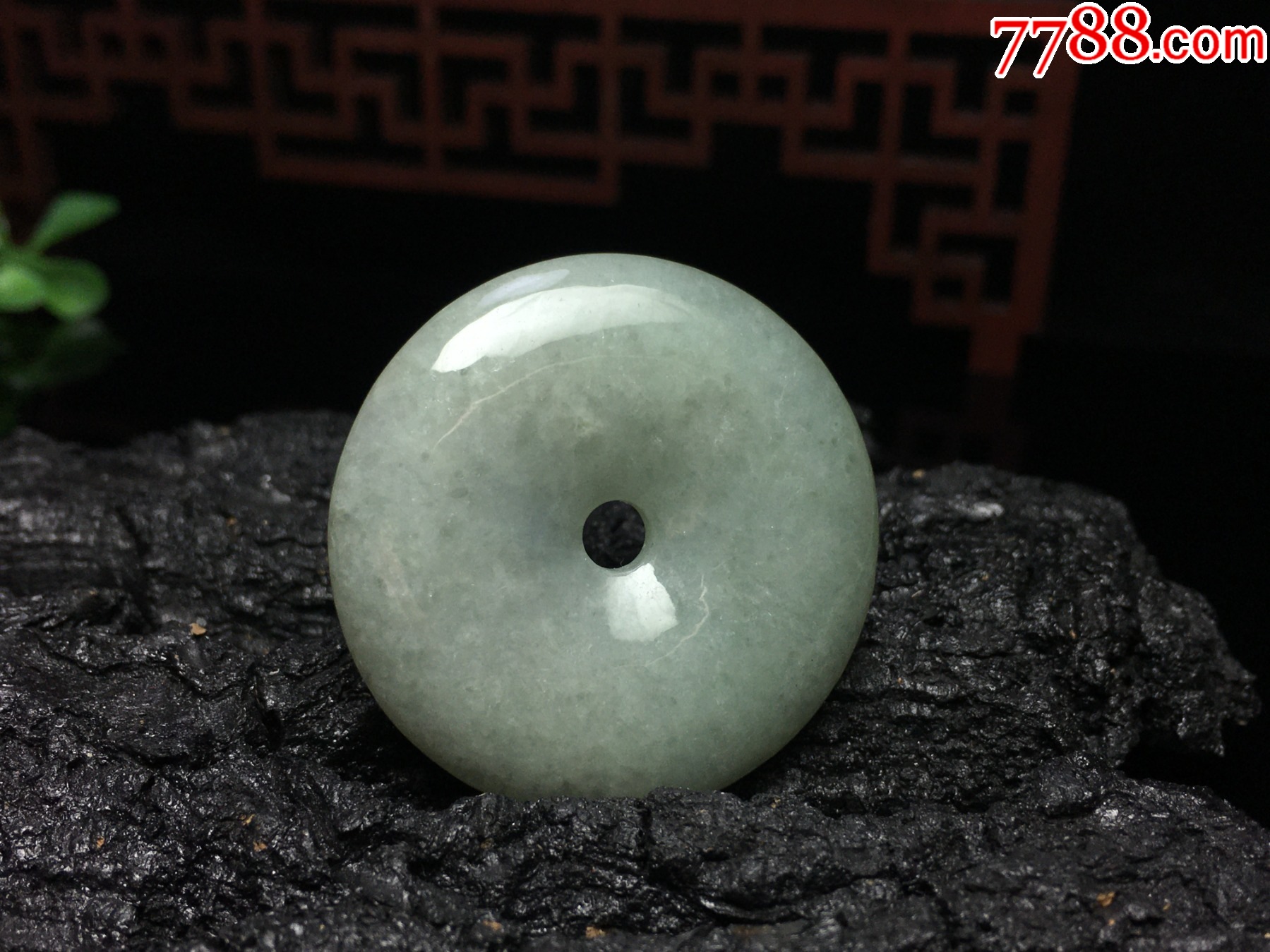 XA02天然翡翠A貨淡綠平安扣吊墜吊墜_價格1元_第4張_