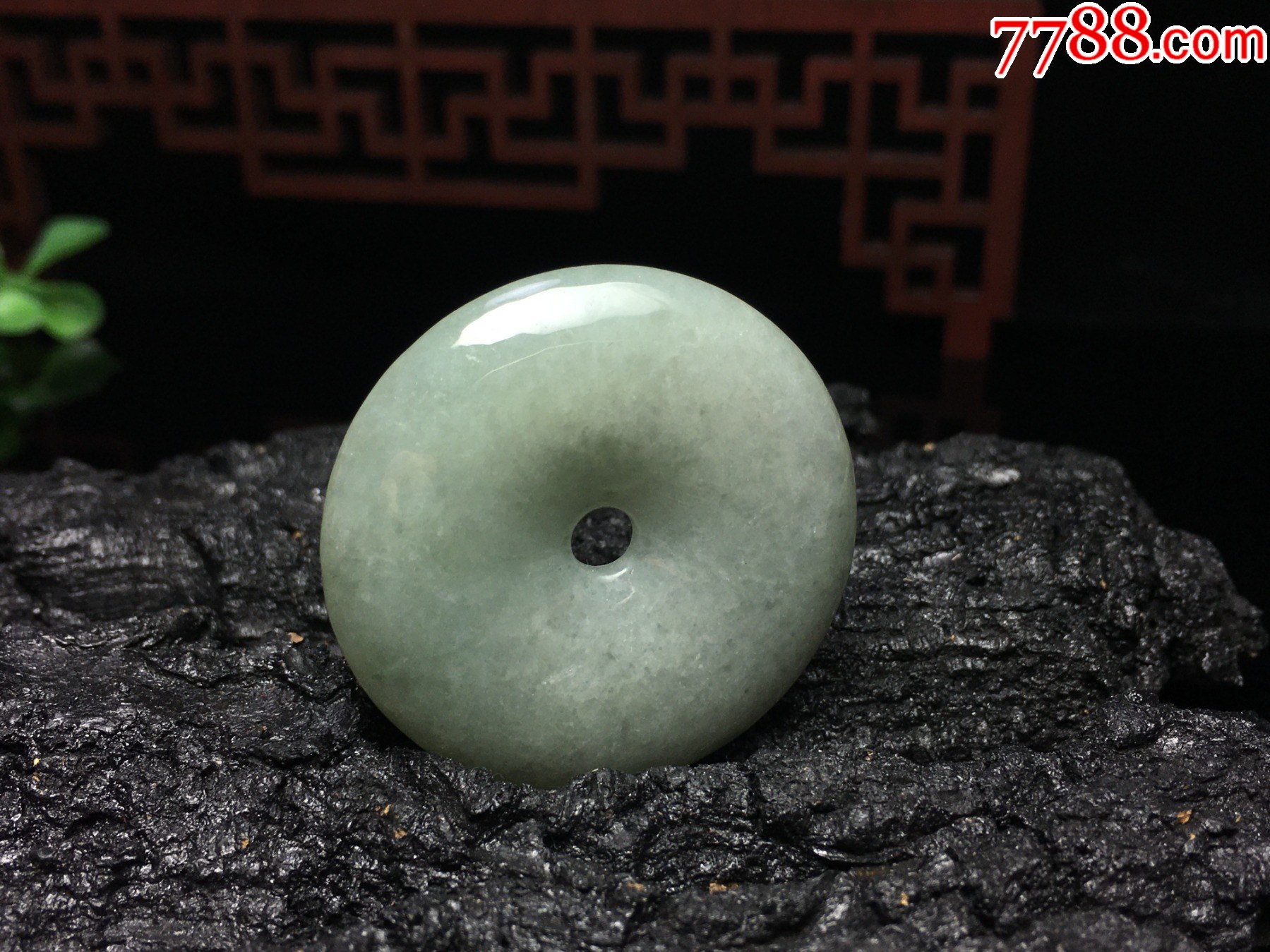 XA02天然翡翠A貨淡綠平安扣吊墜吊墜_價格1元_第5張_