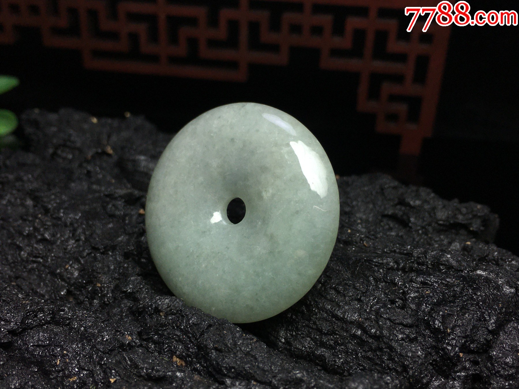 XA02天然翡翠A貨淡綠平安扣吊墜吊墜_價格1元_第7張_