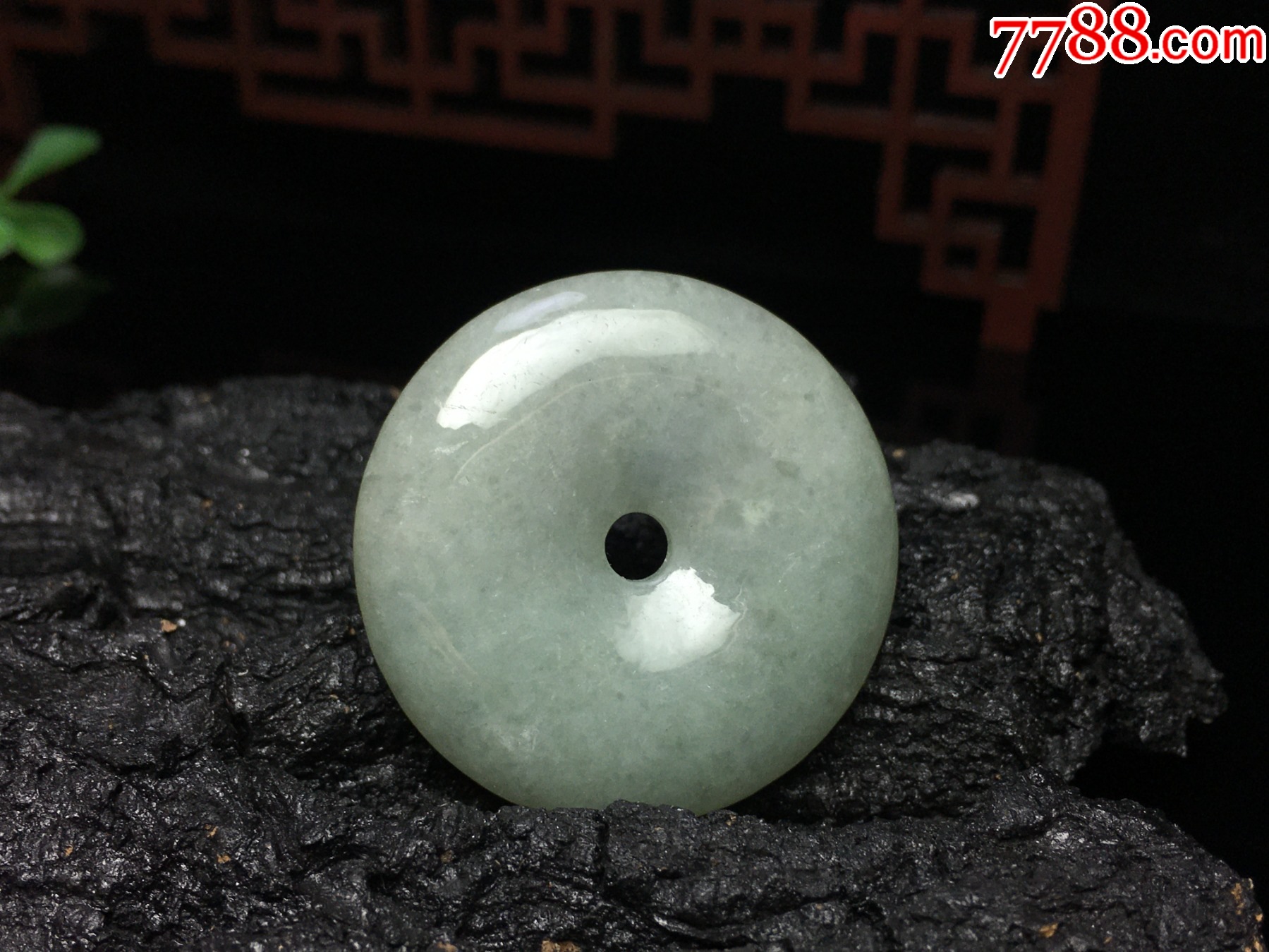 XA02天然翡翠A貨淡綠平安扣吊墜吊墜_價格1元_第8張_