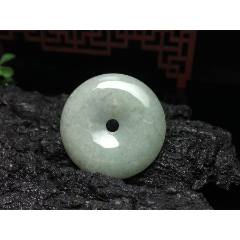 XA02天然翡翠A貨淡綠平安扣吊墜吊墜(au41047375)_7788收藏__收藏?zé)峋€