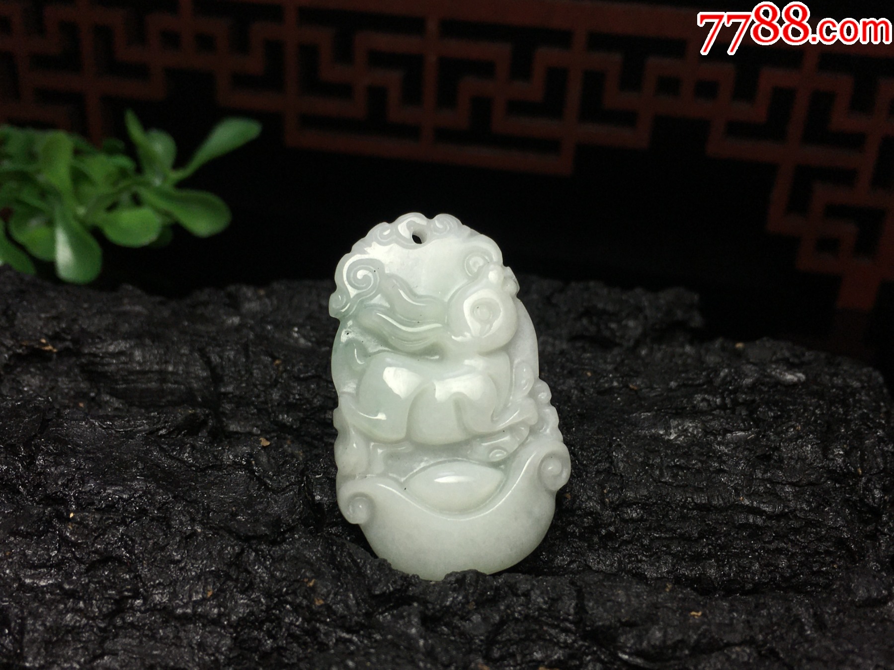XA04天然翡翠A貨生肖兔吊墜_價格1元_第4張_