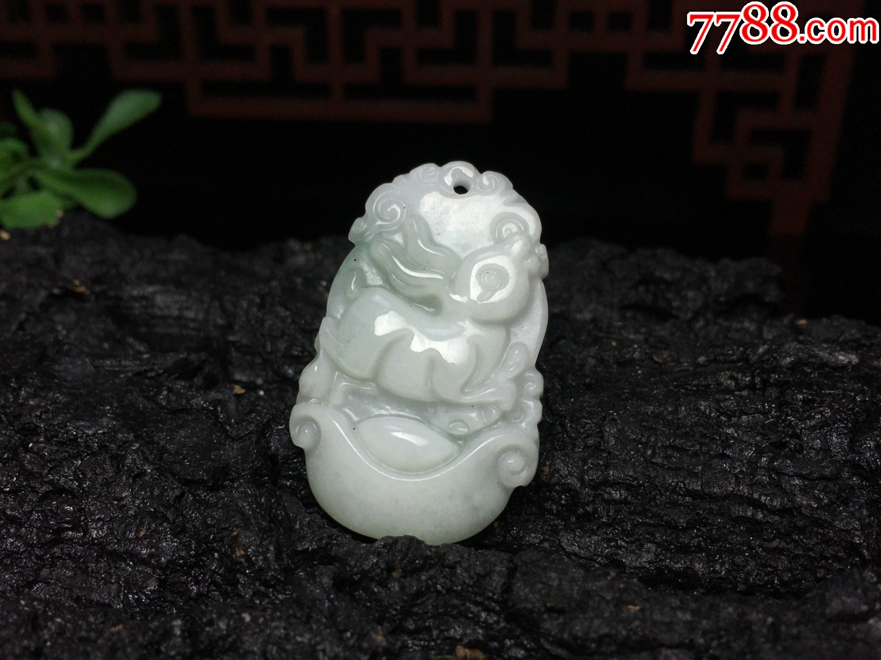XA04天然翡翠A貨生肖兔吊墜_價格1元_第5張_
