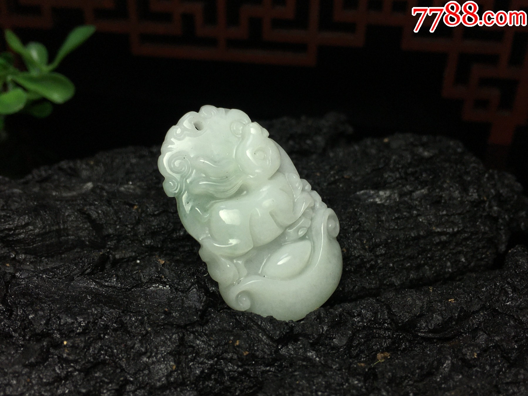 XA04天然翡翠A貨生肖兔吊墜_價格1元_第7張_
