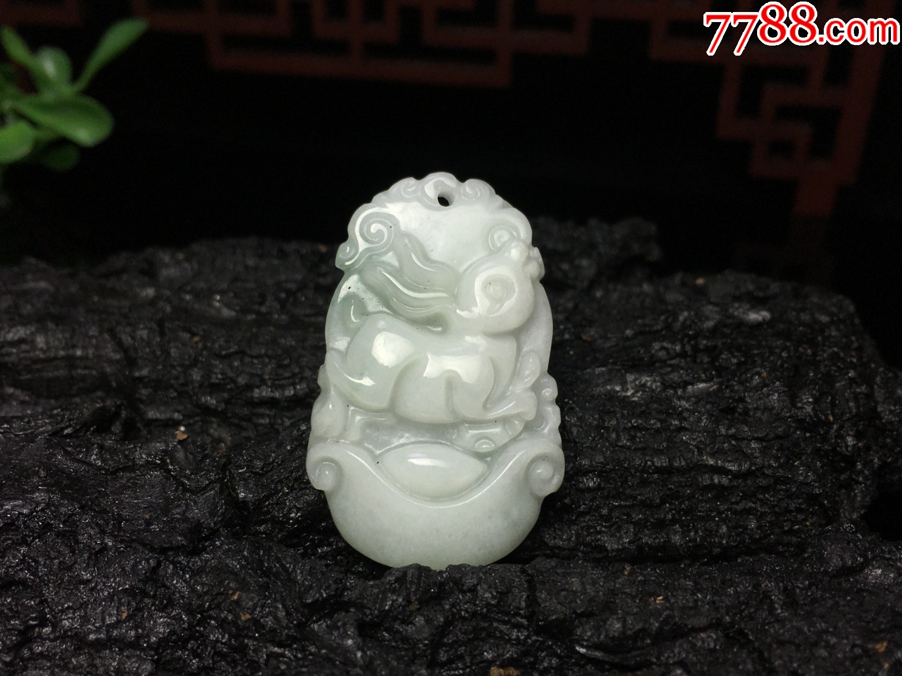 XA04天然翡翠A貨生肖兔吊墜_價格1元_第10張_