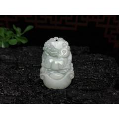 XA04天然翡翠A貨生肖兔吊墜(au41047399)_7788收藏__收藏?zé)峋€