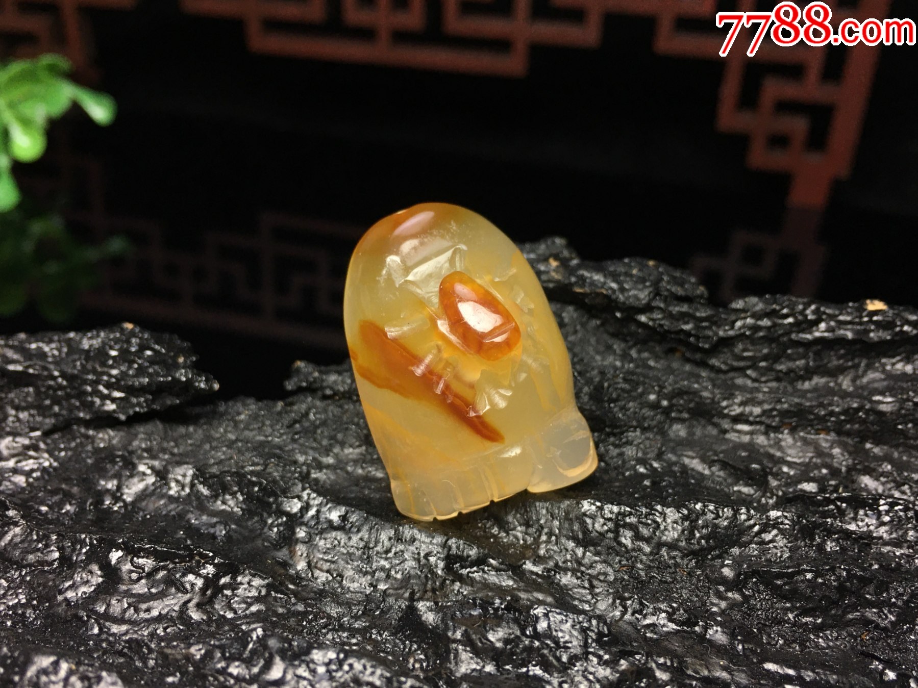 XA08俏色瑪瑙知足常樂腳丫吊墜_價格1元_第1張_