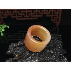 XA09暖橙色瑪瑙大氣寬版玉扳指(au41047434)_7788收藏__收藏?zé)峋€