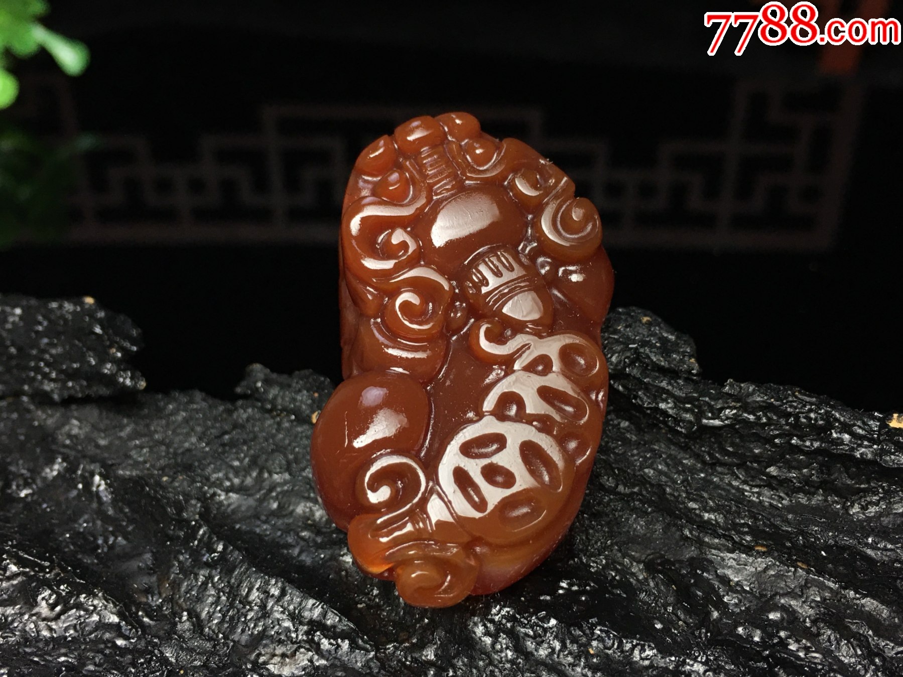 XA20巴西靚麗紅瑪瑙金錢貔貅吊墜_價格1元_第2張_