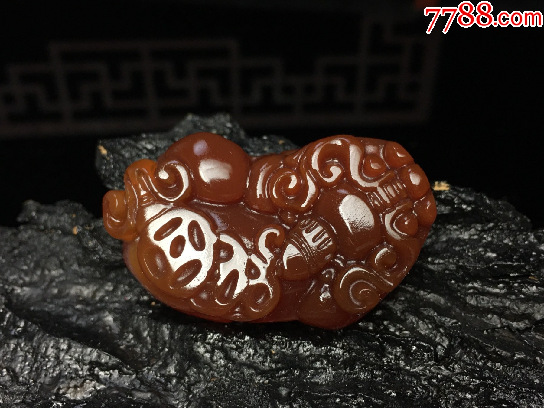 XA20巴西靚麗紅瑪瑙金錢貔貅吊墜_價格1元_第6張_