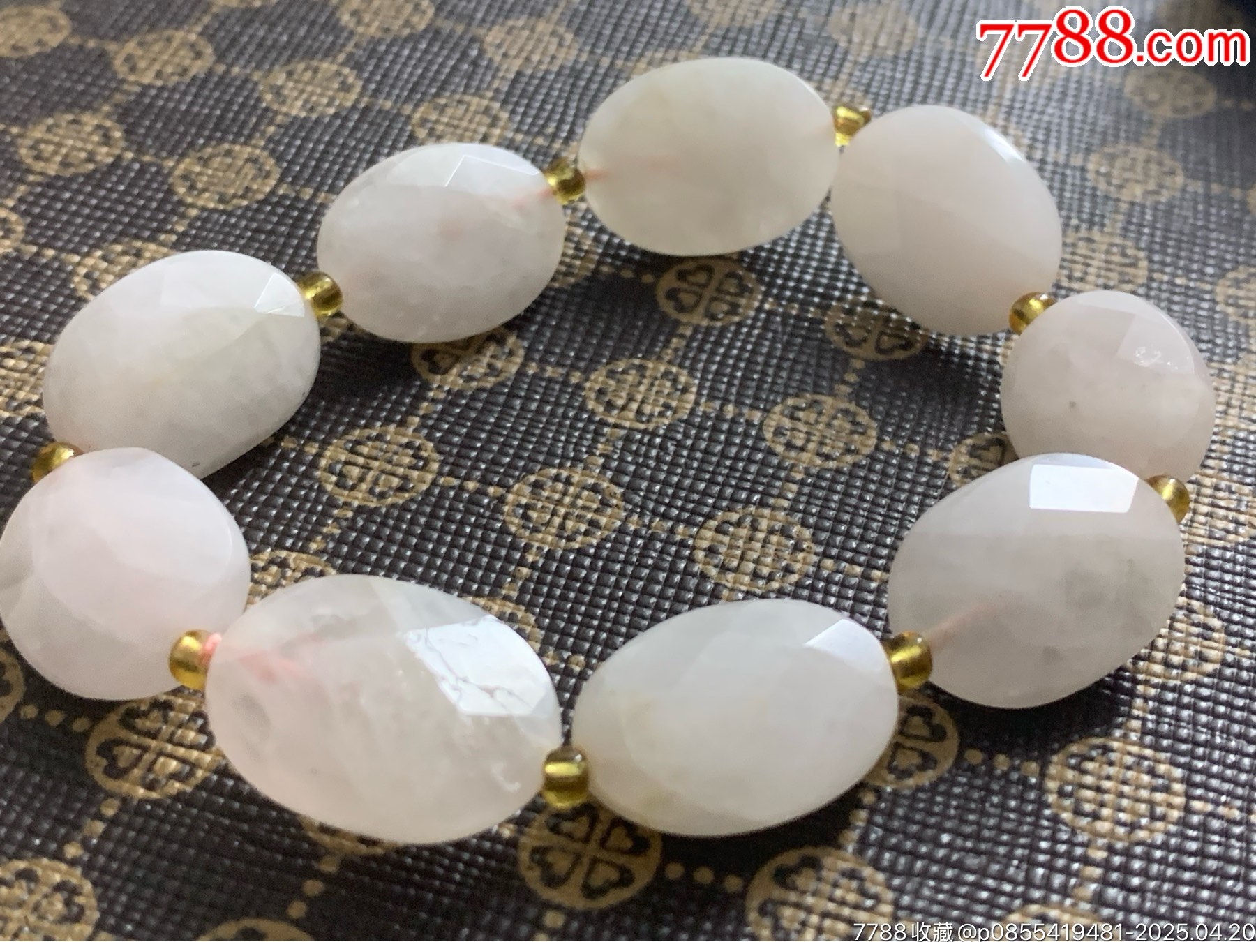 純天然粉晶刻面手串_價格5元_第1張_