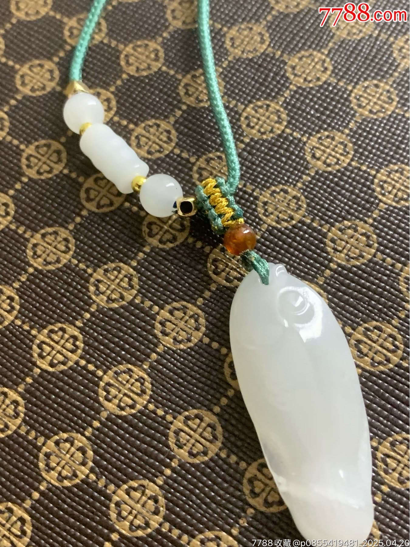 純天然和田玉年年有余掛件_價格40元_第6張_