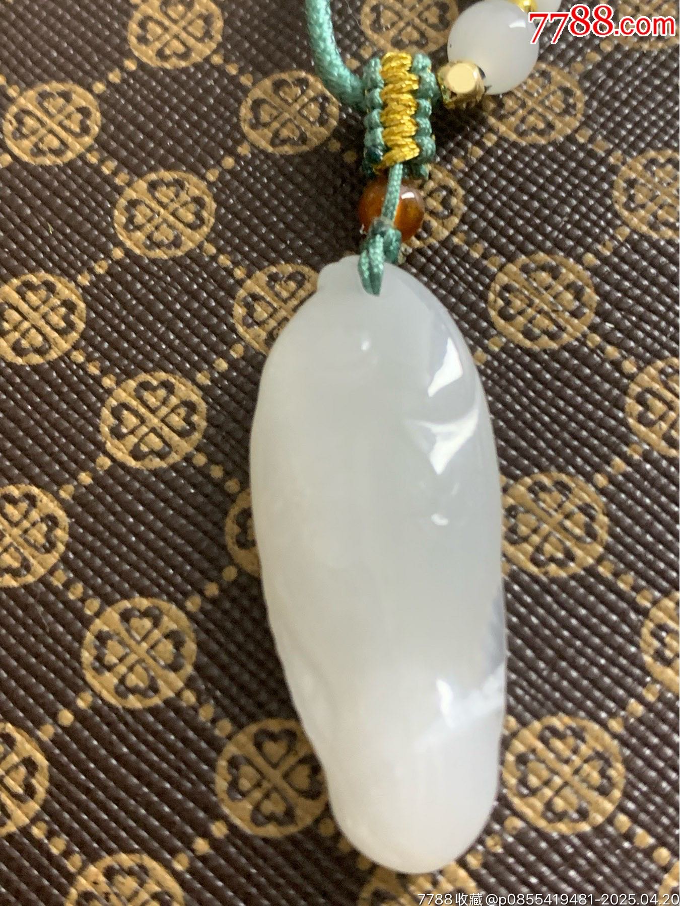 純天然和田玉年年有余掛件_價格40元_第8張_