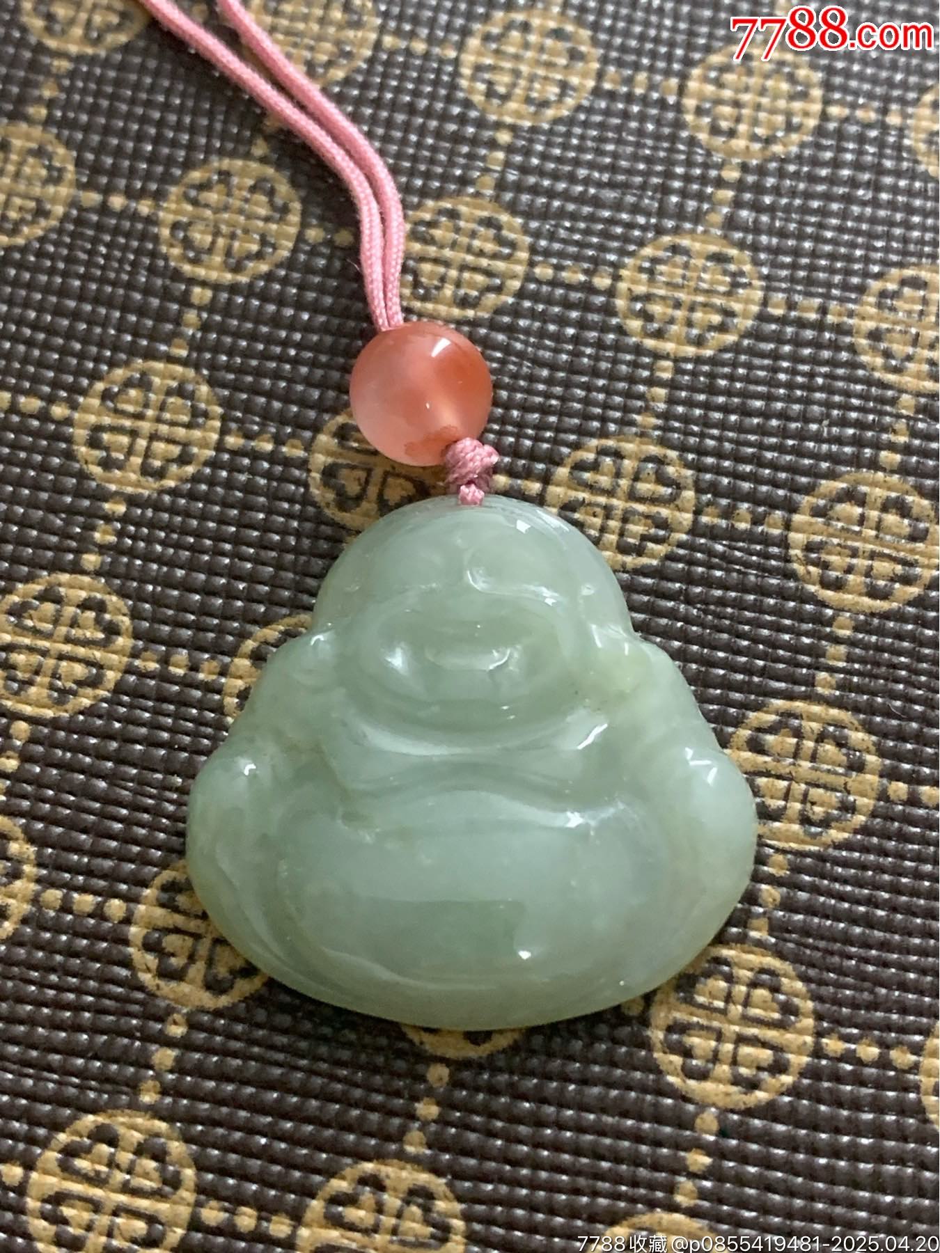 純天然A貨翡翠彌勒佛掛件_價格11元_第1張_