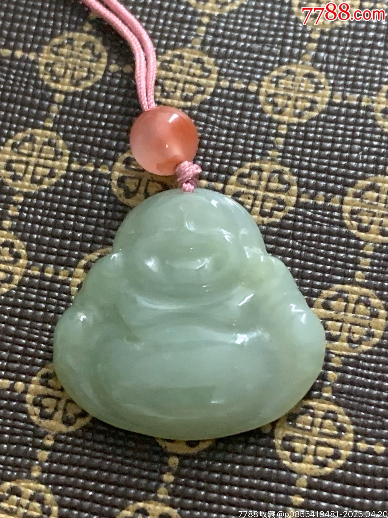 純天然A貨翡翠彌勒佛掛件_價格11元_第2張_