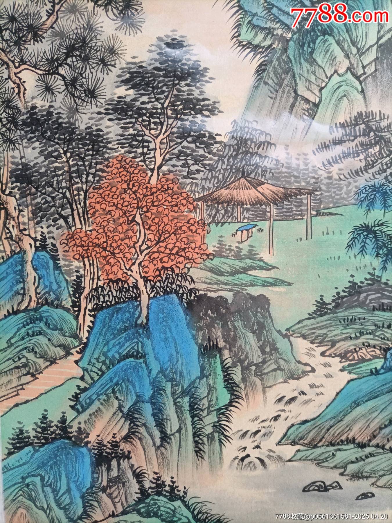 清華大學(xué)教授、中泰國(guó)際文化大使王雨老師作品《溪澗松風(fēng)》帶備案證收藏證書_價(jià)格680元_第6張_
