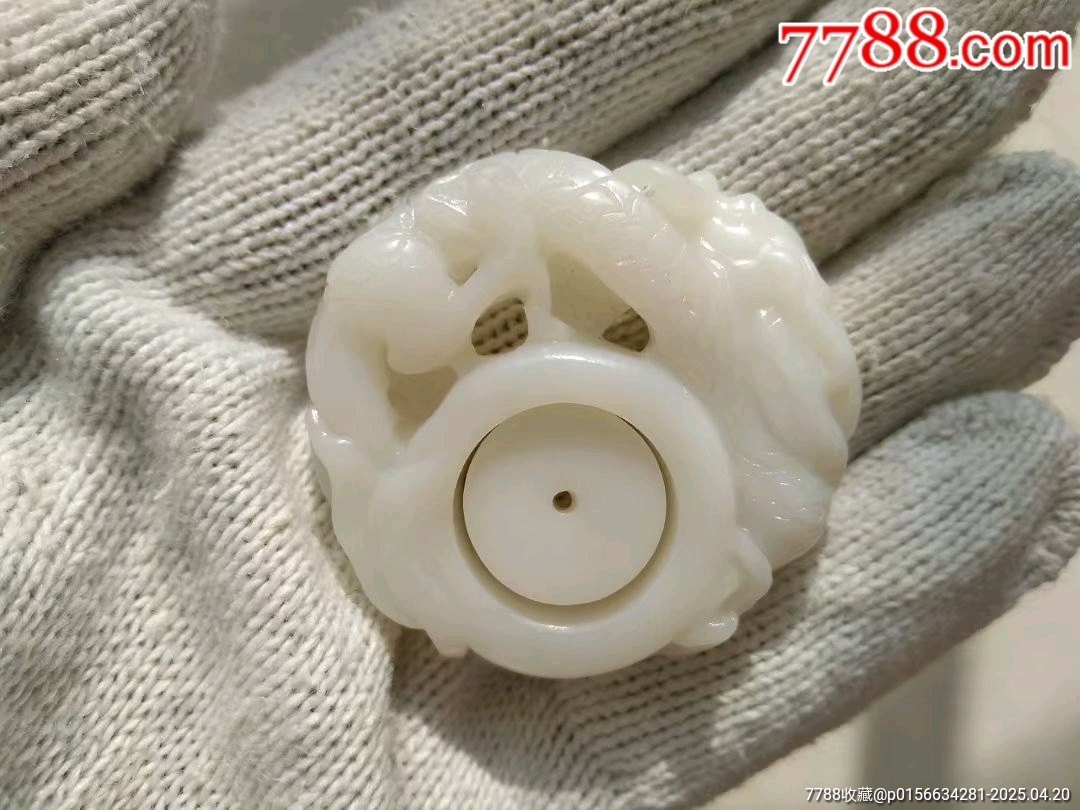 全美品和田白玉雕刻神龍護(hù)主_價(jià)格3000元【鞏昌雄鎮(zhèn)】_第2張_