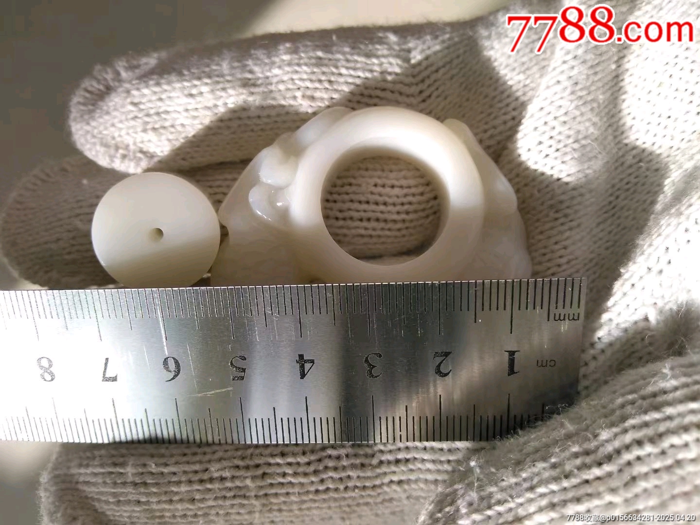 全美品和田白玉雕刻神龍護(hù)主_價(jià)格3000元【鞏昌雄鎮(zhèn)】_第5張_