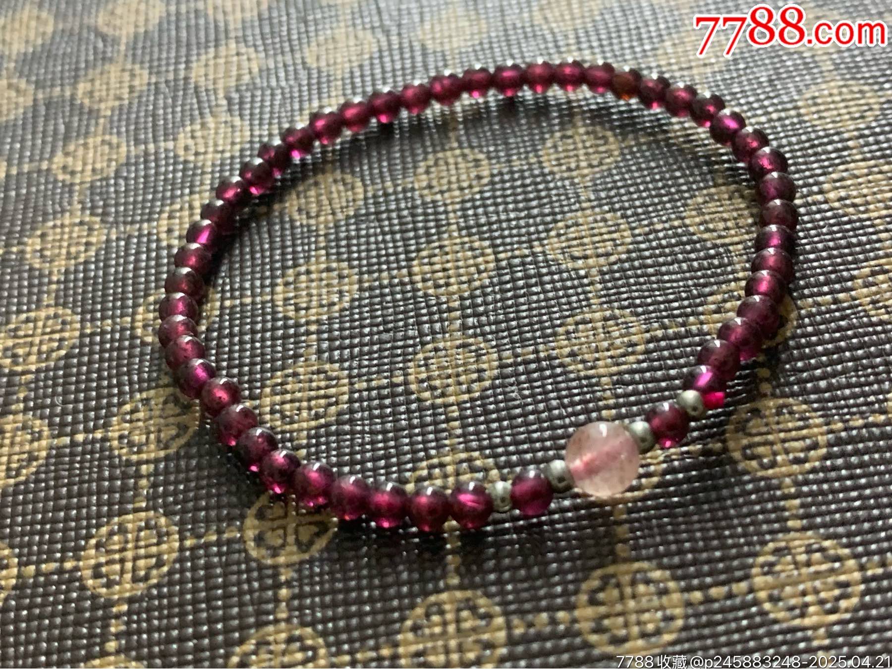 純天然石榴石手串_價格6元_第1張_