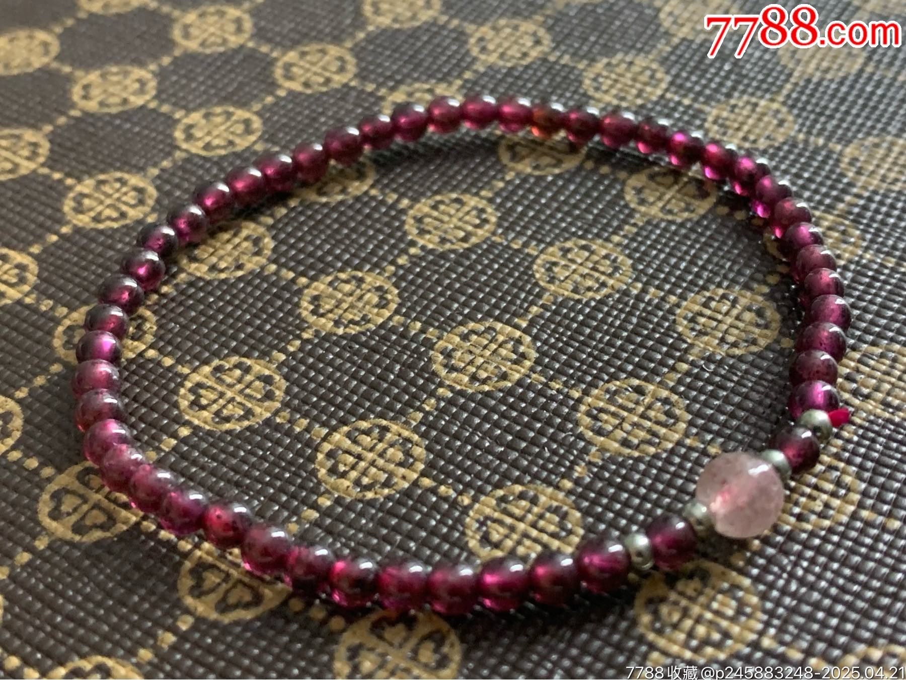 純天然石榴石手串_價格6元_第7張_