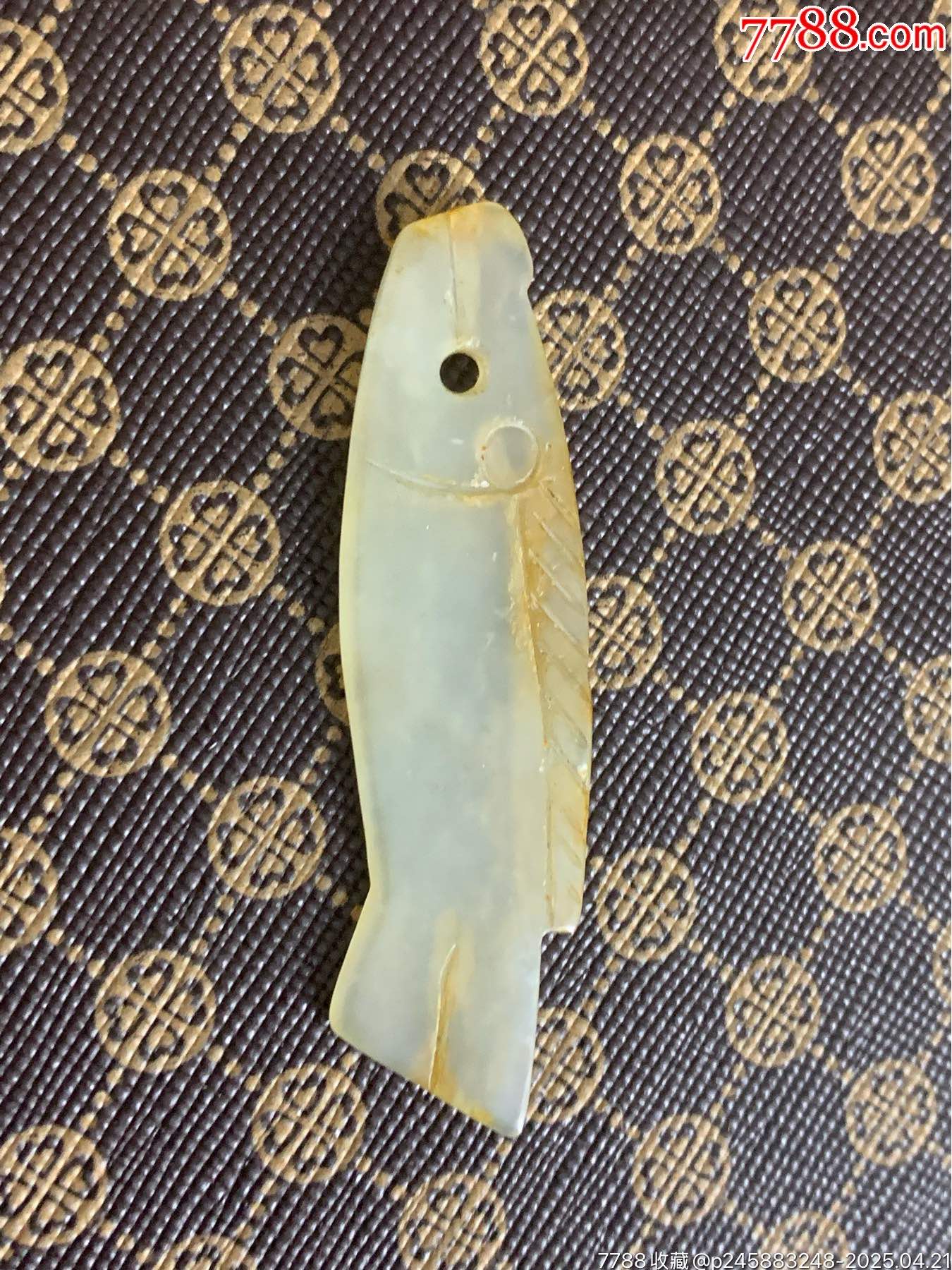 和田玉古玉魚(yú)掛件_價(jià)格20元_第3張_