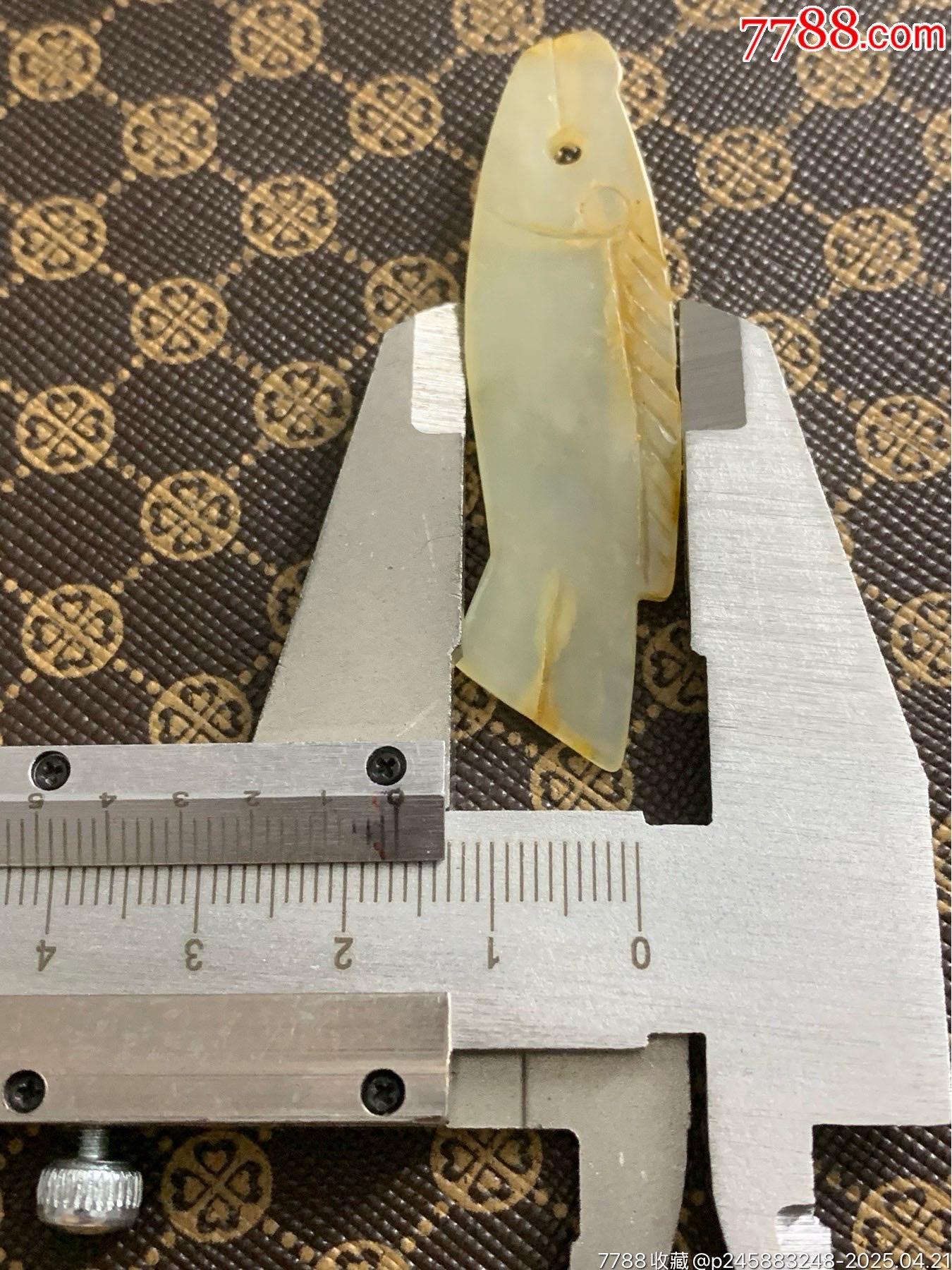 和田玉古玉魚(yú)掛件_價(jià)格20元_第5張_