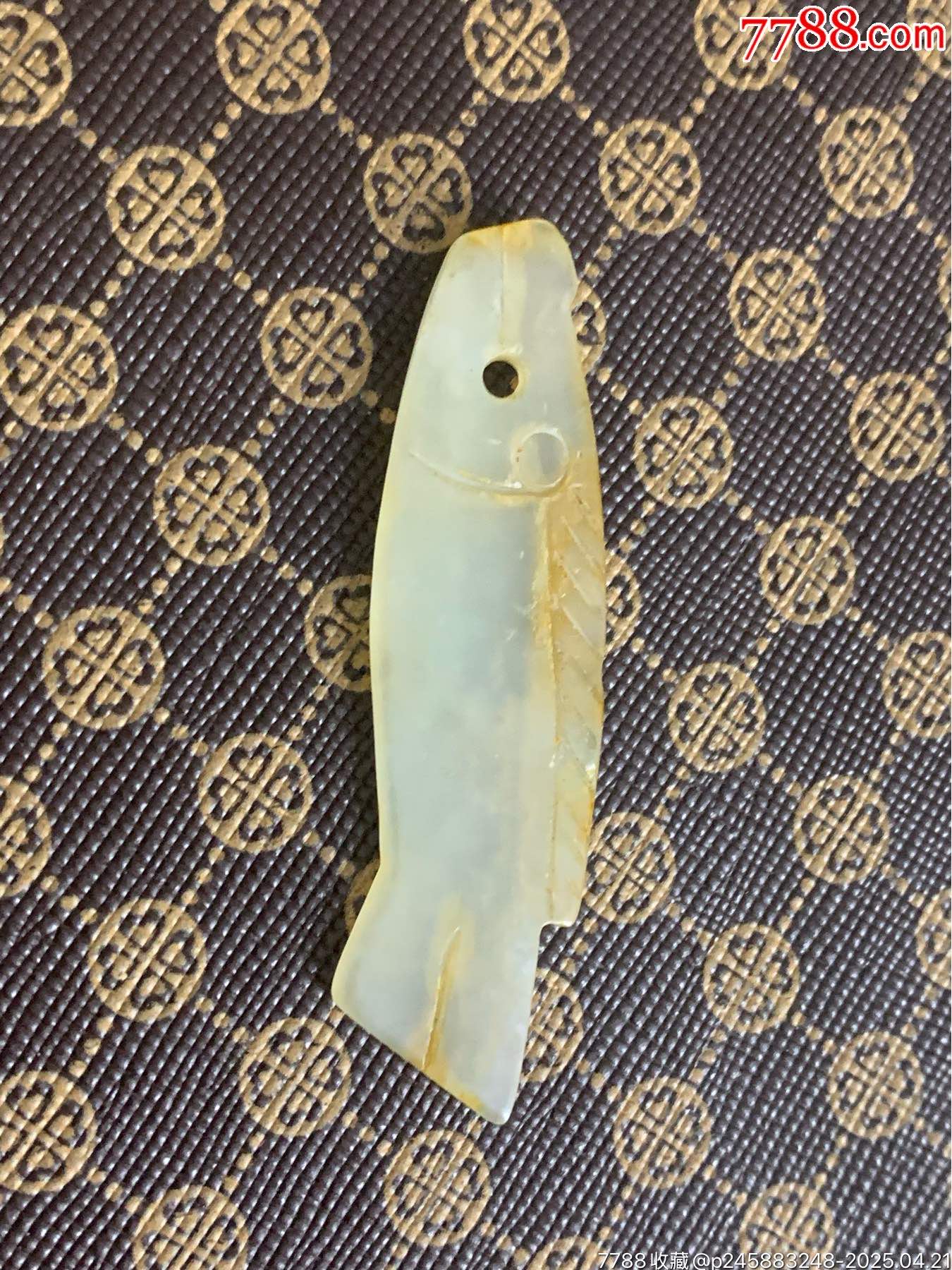 和田玉古玉魚(yú)掛件_價(jià)格20元_第7張_