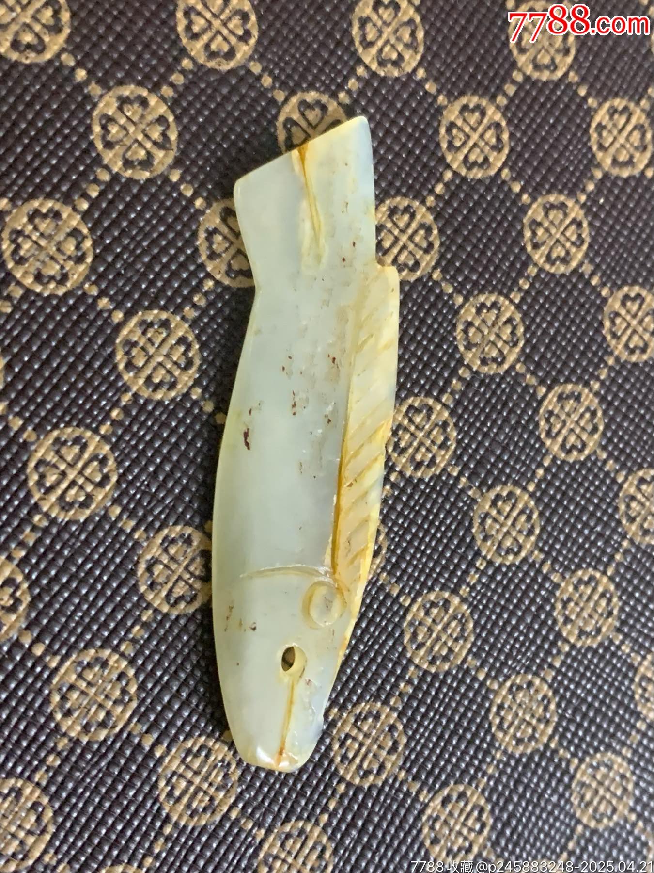 和田玉古玉魚(yú)掛件_價(jià)格20元_第9張_