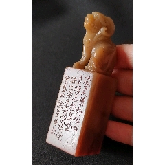 珍藏壽山芙蓉獸鈕閑印，印文:負(fù)雅志于高云(zc41055373)_點(diǎn)石成金印章