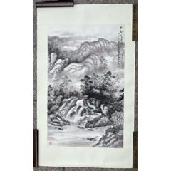 江蘇著名畫家盧星堂山水畫鏡片