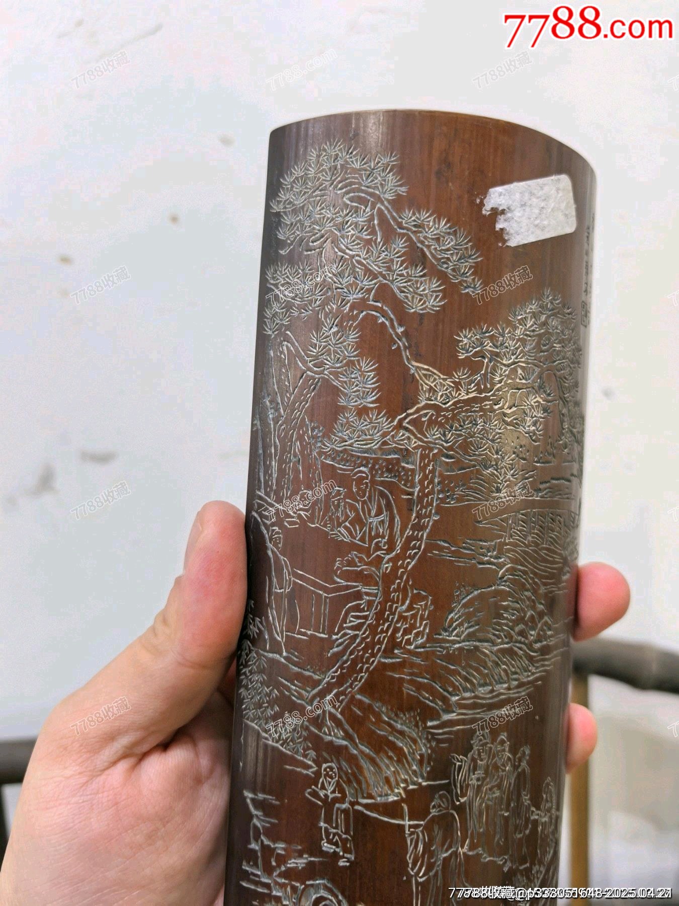 回流老竹刻竹雕人物臂擱鎮(zhèn)紙香山九老_價格397元【蘭馨堂古玩收藏藝術(shù)】_第15張_