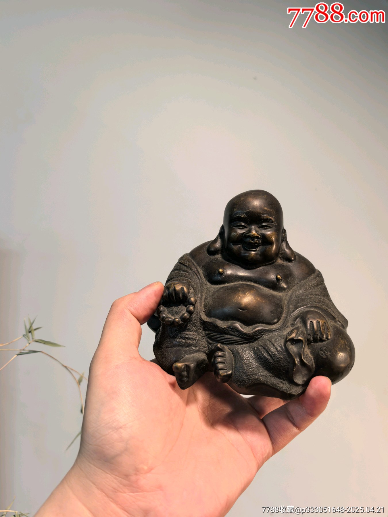 老銅彌勒佛像_價(jià)格101元【蘭馨堂古玩收藏藝術(shù)】_第1張_