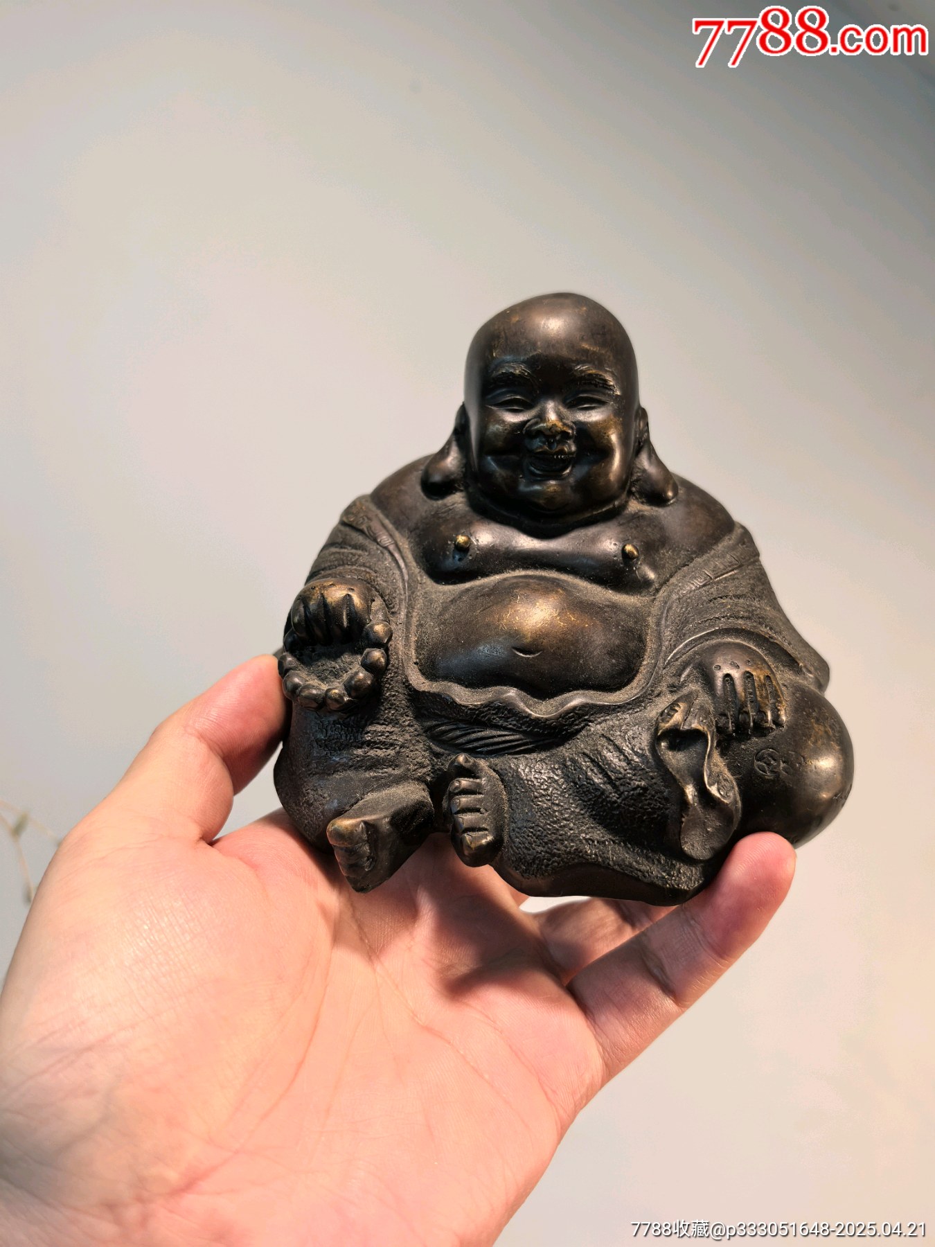 老銅彌勒佛像_價(jià)格101元【蘭馨堂古玩收藏藝術(shù)】_第4張_