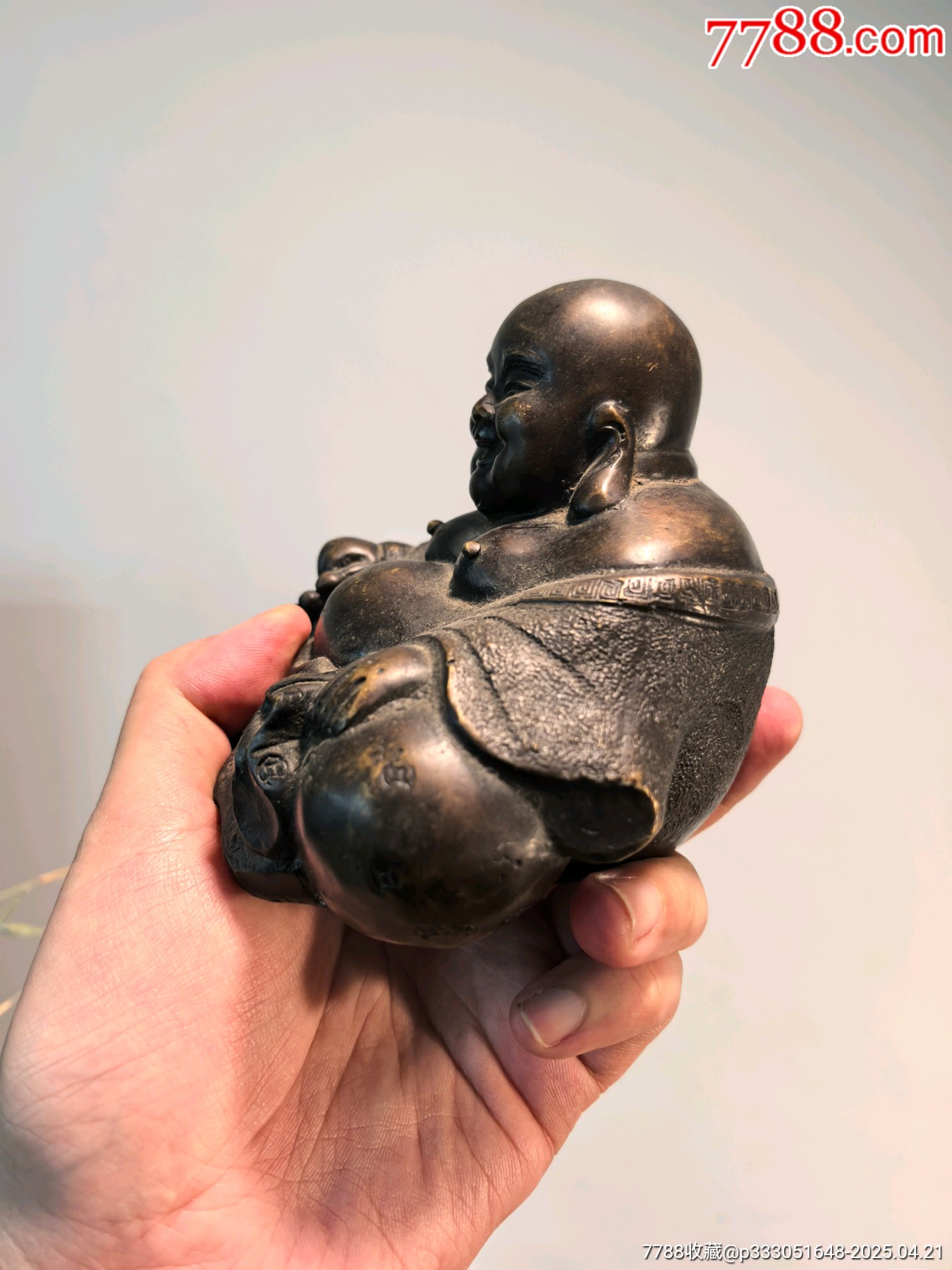 老銅彌勒佛像_價(jià)格101元【蘭馨堂古玩收藏藝術(shù)】_第5張_