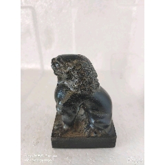 解放文*山西呂梁青石，獅子擺件