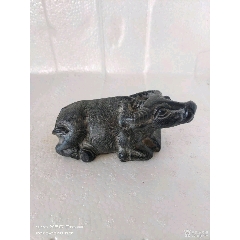 解放文*山西呂梁青石石牛擺件
