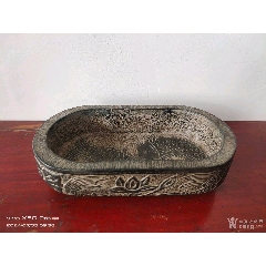 解放文*山西呂梁青石，魚盆，