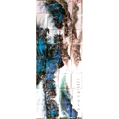 舊藏中國(guó)當(dāng)代著名國(guó)畫家施云翔小六尺作品