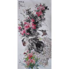 中美協(xié)會(huì)員、國(guó)家一級(jí)美術(shù)師凌云四尺花鳥(niǎo)：春風(fēng)滿(mǎn)園(zc41073930)