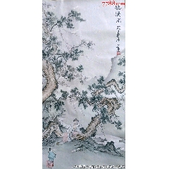 法國(guó)騎士*章獲得者、中國(guó)禪文化學(xué)者、古木禪意畫派創(chuàng)始人王墨生作品《聽溪圖》