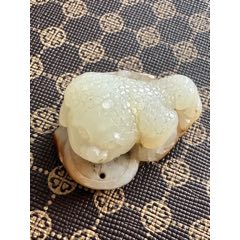和田玉籽料金蟾